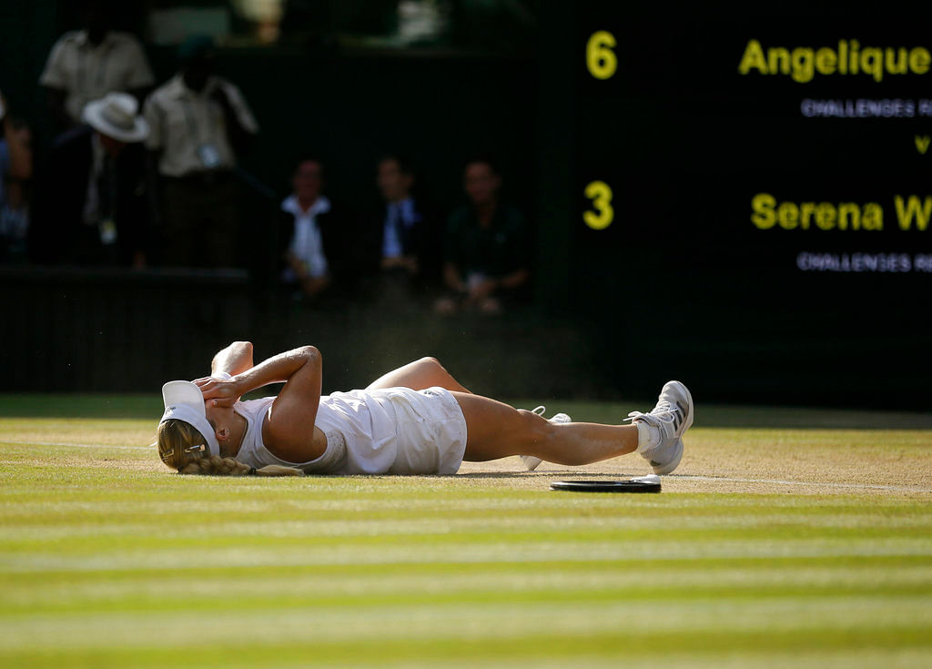 Angelique Kerber beat Serena Williams 6-3, 6-3 in the Wimbledon final on Saturday.