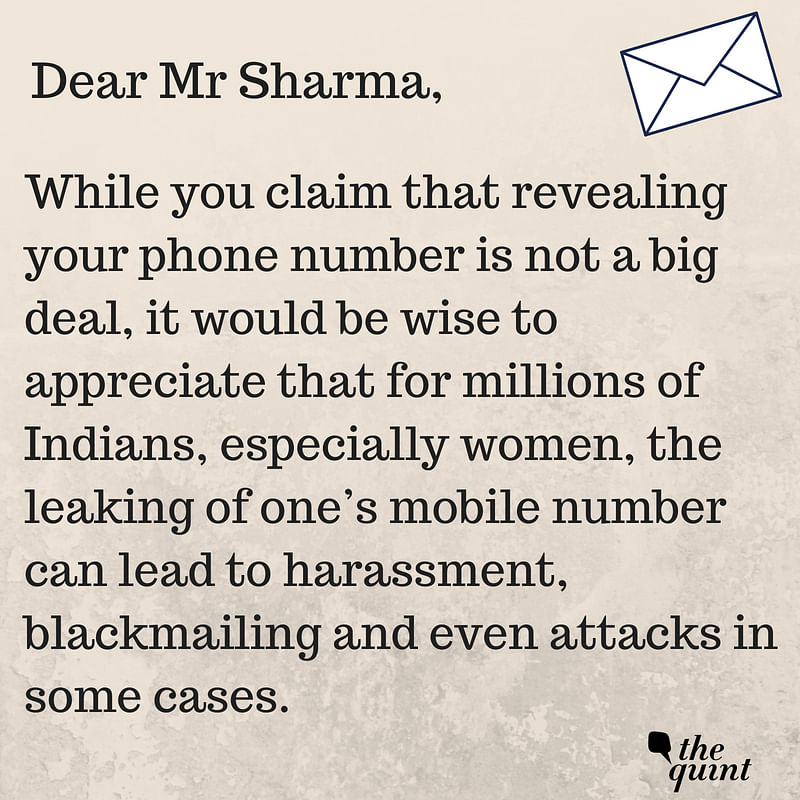 An open letter to RS Sharma explaining how he has been harmed and why it is vital for him to acknowledge it.