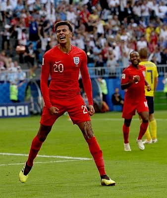 Dele Alli (front). (Xinhua/Lu Jinbo/IANS)
