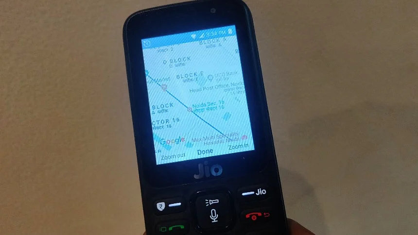 Google Maps now runs on JioPhone, which is a 4G-enabled device. 