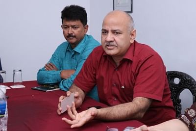 Panaji: Delhi Deputy Chief Minister ÃƒÂ¢Ã‚Â€Ã‚Â‹and AAP leader ÃƒÂ¢Ã‚Â€Ã‚Â‹Manish Sisodia talks to media, in Panaji, on July 23, 2018. (Photo: IANS)
