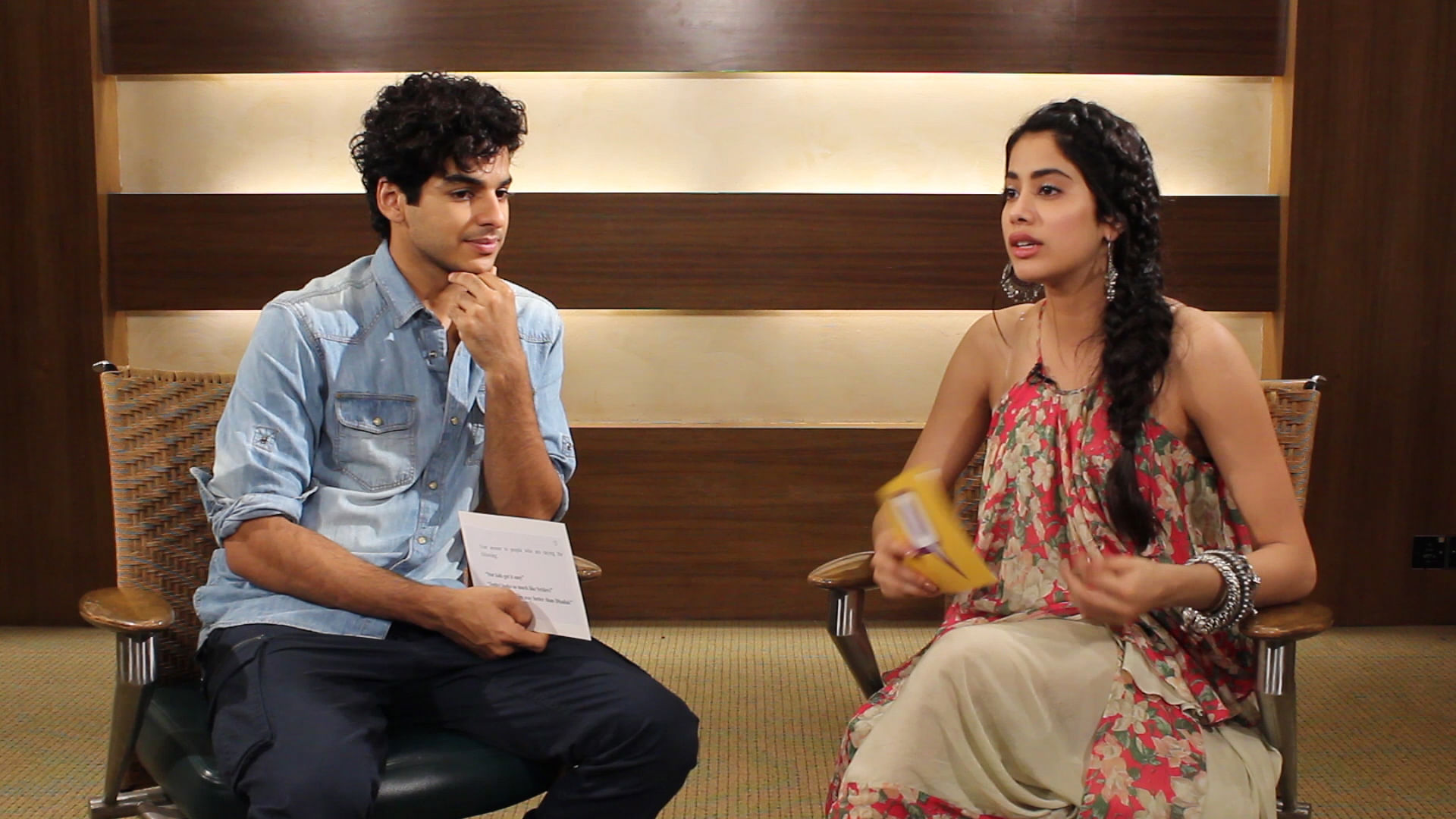 Ishaan Khatter and Janhvi Kapoor in an exclusive interaction with The Quint.&nbsp;