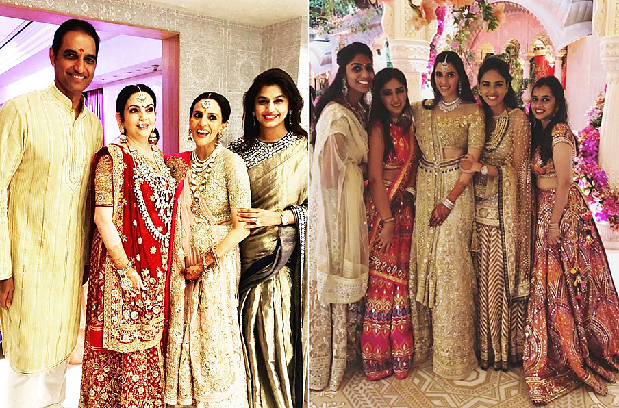 Neeta Ambani and Shloka Mehta along with guests.&nbsp;