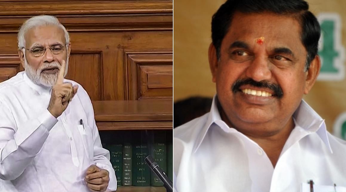 Prime Minister Narendra Modi (left) and Tamil Nadu Chief Minister Edappadi K. Palaniswami.
