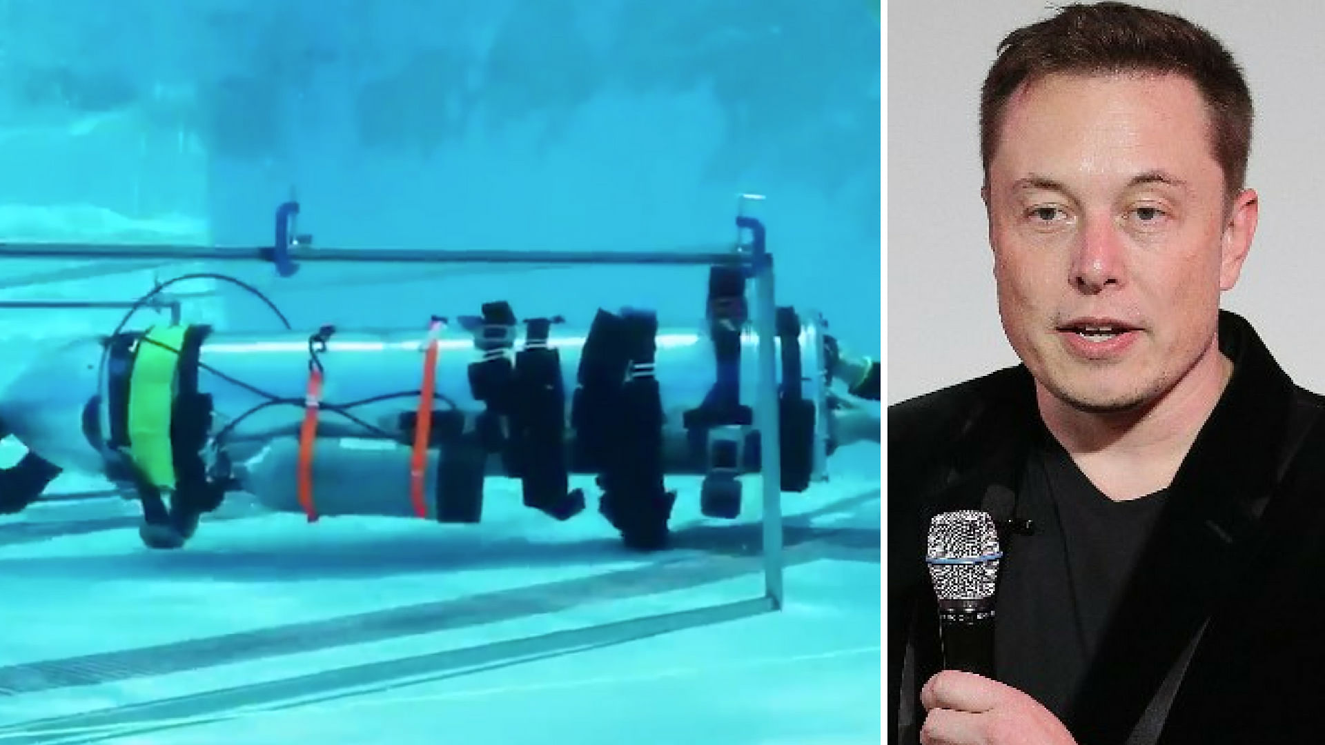 American space entrepreneur Elon Musk tweeted that he was in Thailand with a prototype mini-sub.