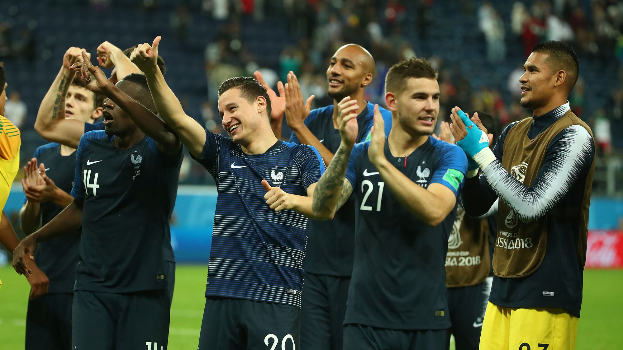 France beat Belgium 1-0 to qualify for the finals of the 2018 FIFA World Cup.