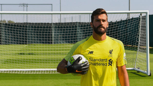 Brazil goal-keeper Alisson Becker has completed his move to Liverpool from Italian club Roma