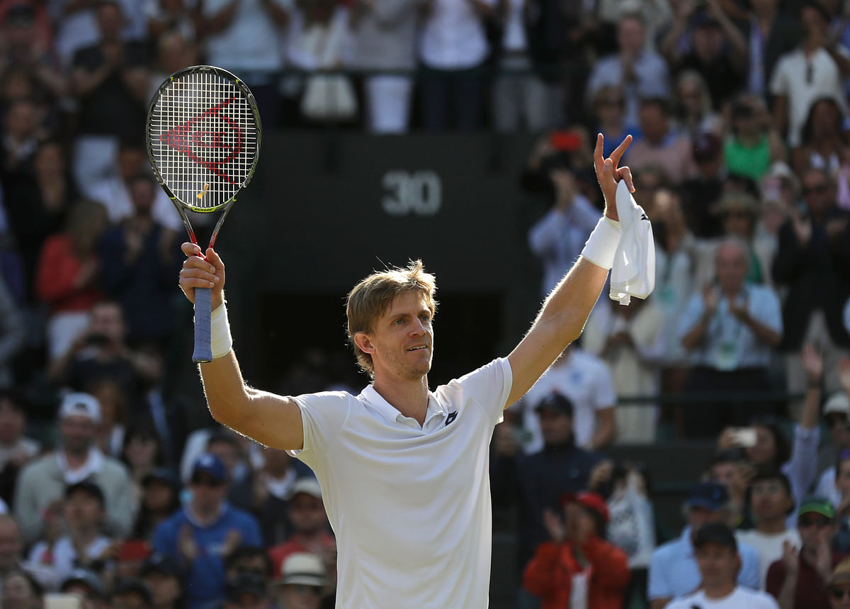 Wimbledon: Kevin Anderson recovered from  two sets down to beat eight-time champion Roger Federer.