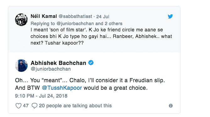 Trust Abhishek Bachchan to trump the troll. 