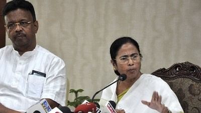 West Bengal Chief Minister Mamata Banerjee addresses a press conference at Nabanna in Howrah on 30 July.&nbsp;