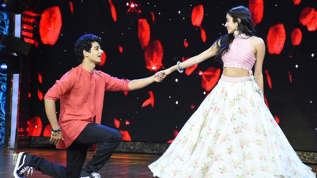 Janhvi Kapoor and Ishaan Khattar during promotions of their upcoming film, <i>Dhadak</i>.
