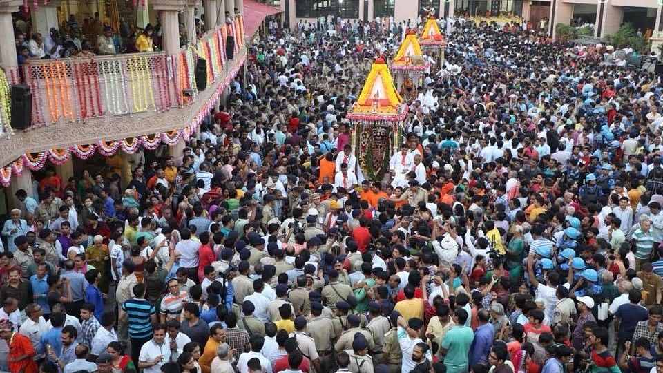 The 141st Rath Yatra of Lord Jagannath began on the morning of 14 July in Ahmedabad, Gujarat amid tight security as lakhs of devotees flocked to the 18km route to catch a glimpse of the deity.