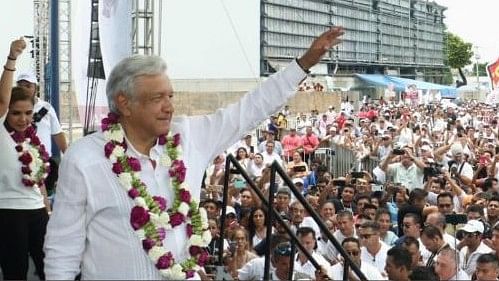 Obrador aggressively campaigned in the remotest of villages in Mexico.