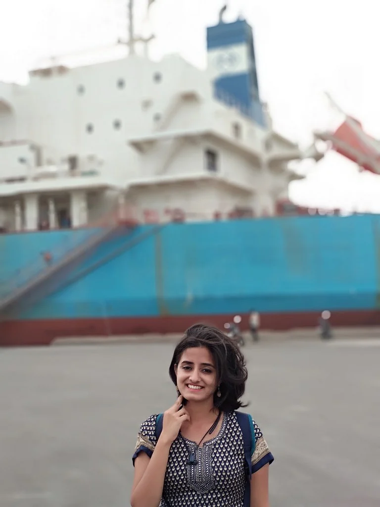 After two long days of story-searching, I ticked one of my bucket list as I checked out a ship docked in the Tuticorin harbour.