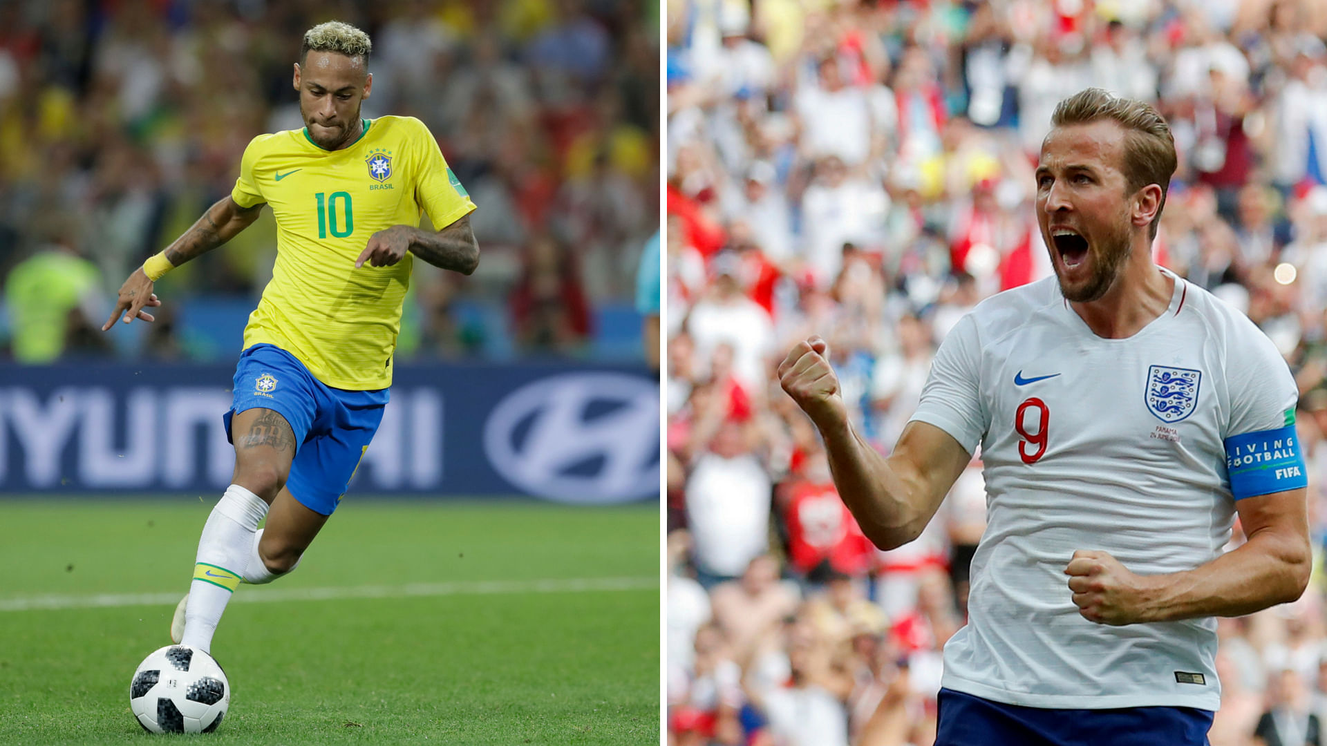If they cross paths in the World Cup final, Neymar and Harry Kane will be looking to be decisive.