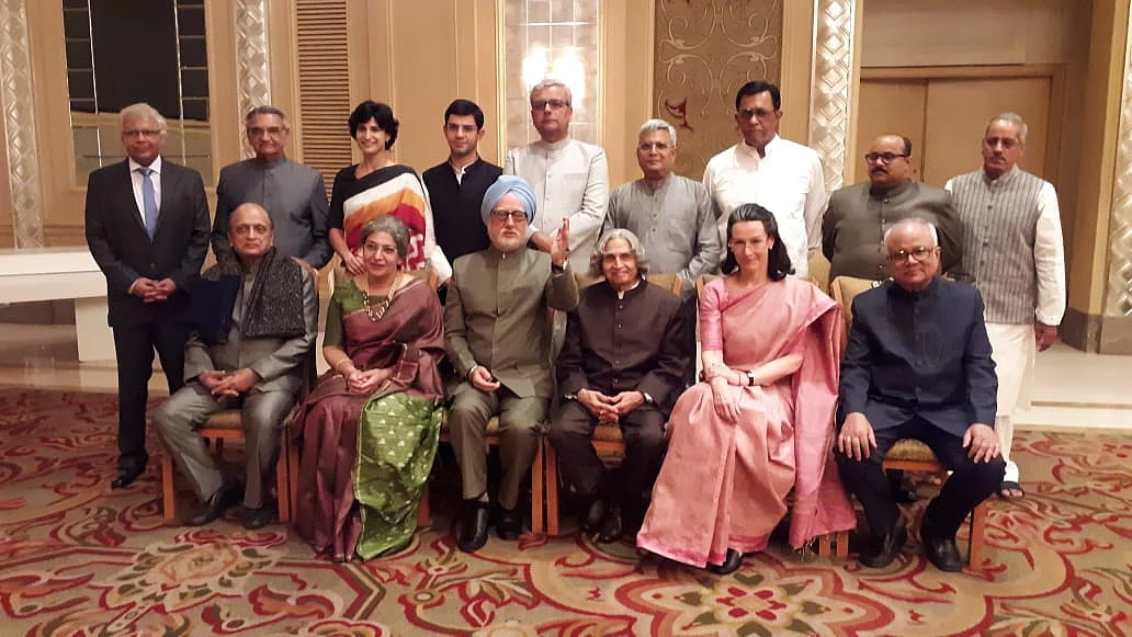 A photo of the cast from <i>The Accidental Prime Minister</i>.