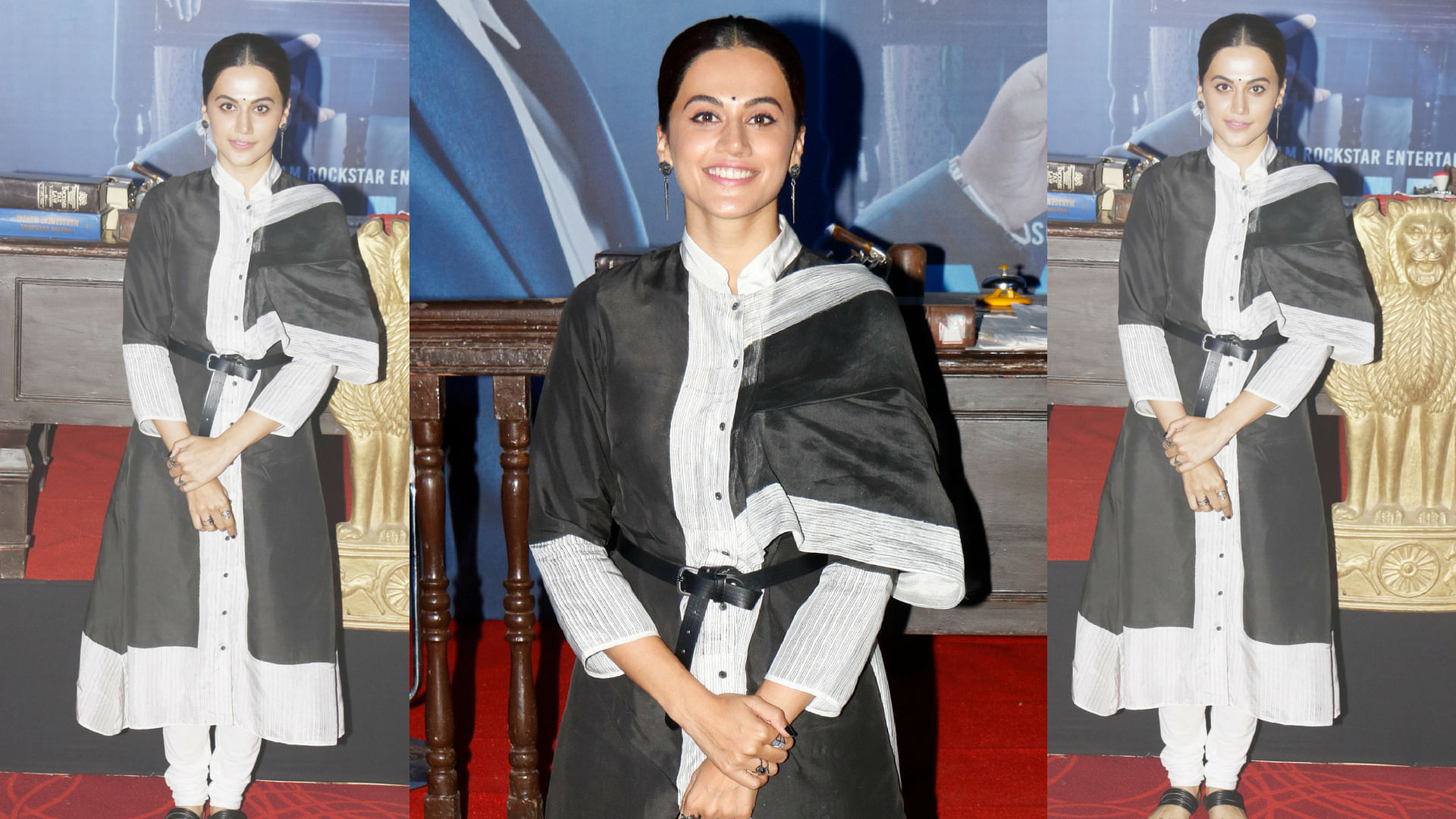 Taapsee Pannu at the trailer launch of <i>Mulk.</i>