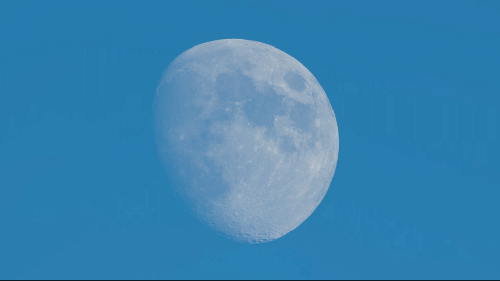 The moon’s expected to be seen all around the world in daytime. Here it is photographed in London