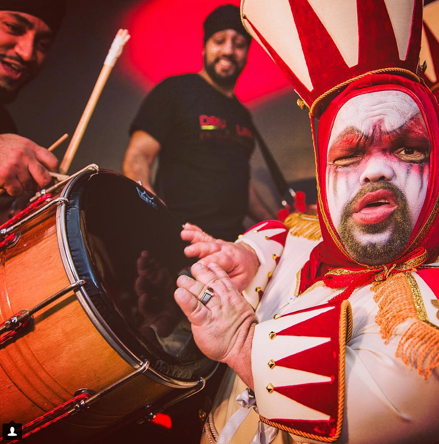 Dhol is a must have in an Indian wedding, be it in Monaco as you can see.&nbsp;