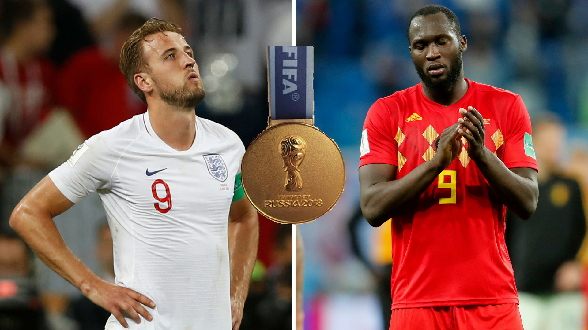 Harry Kane (left) and Romelu Lukaku had dismal semifinals, but both compete for the Golden Boot in the Bronze Medal match