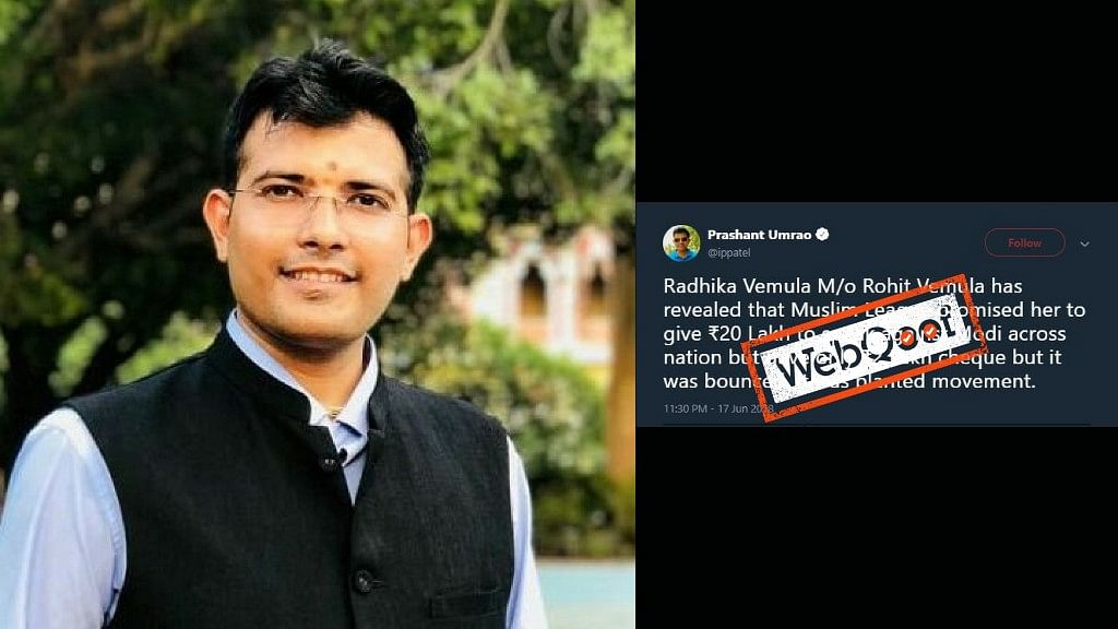  Prashant Patel Umaro has spread fake news on several occasions which are often than not communal and hateful in nature.&nbsp;