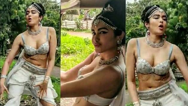 Adah Sharma does the #KikiChallenge in an all-white <i>apsara</i> outfit.&nbsp;