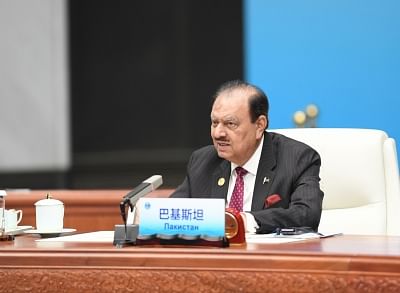 Pakistani President Mamnoon Hussain. (Xinhua/Li Xueren/IANS)