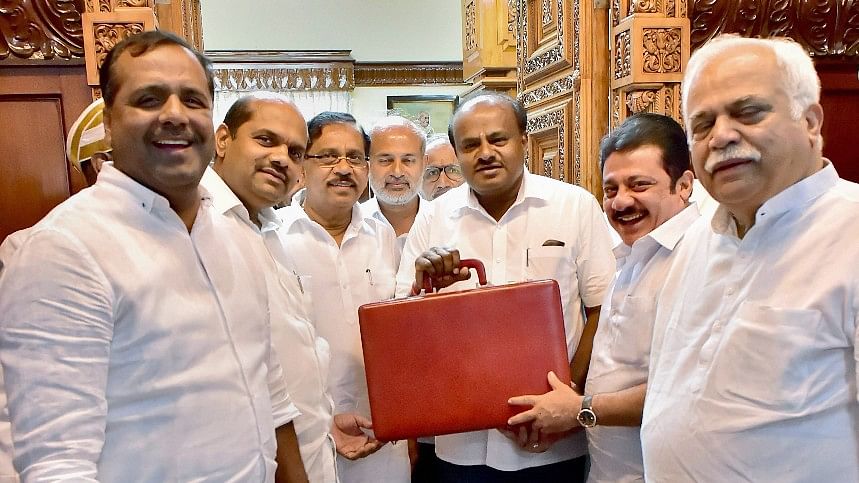 Karnataka CM HD Kumaraswamy presented Karnataka’s budget.&nbsp;