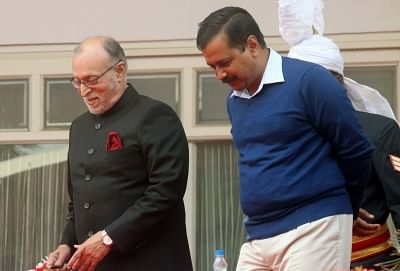 Delhi Chief Minister Arvind Kejriwal and Delhi Lt Governor Anil Baijal.(File Photo: IANS)