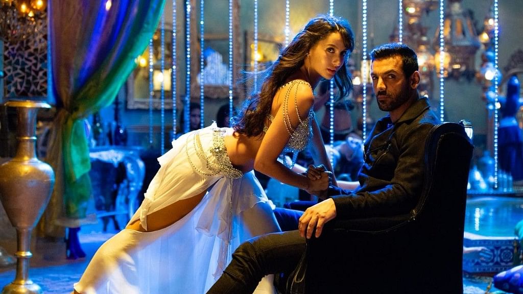 John Abraham and Nora Fatehi from the song ‘Dilbar’.