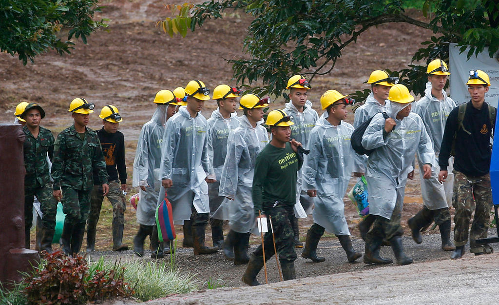 The team, including 12 boys and their coach, had been stranded in the Tham Luang cave since 23 June. 