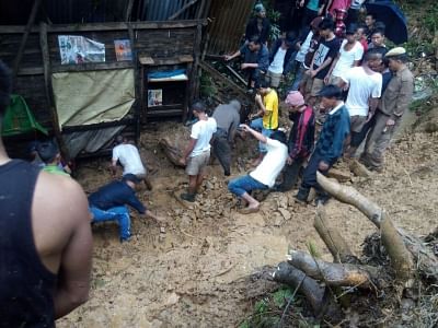 Tamenglong: Rescue operations underway after nine people were reportedly killed in a landslide that hit Manipur
