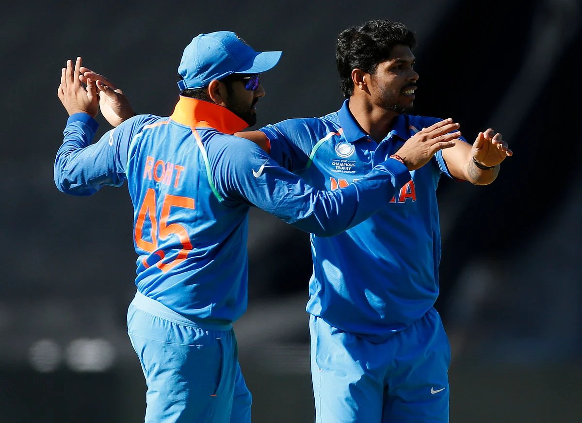 File photo of Umesh Yadav celebrating a wicket with Rohit Sharma.
