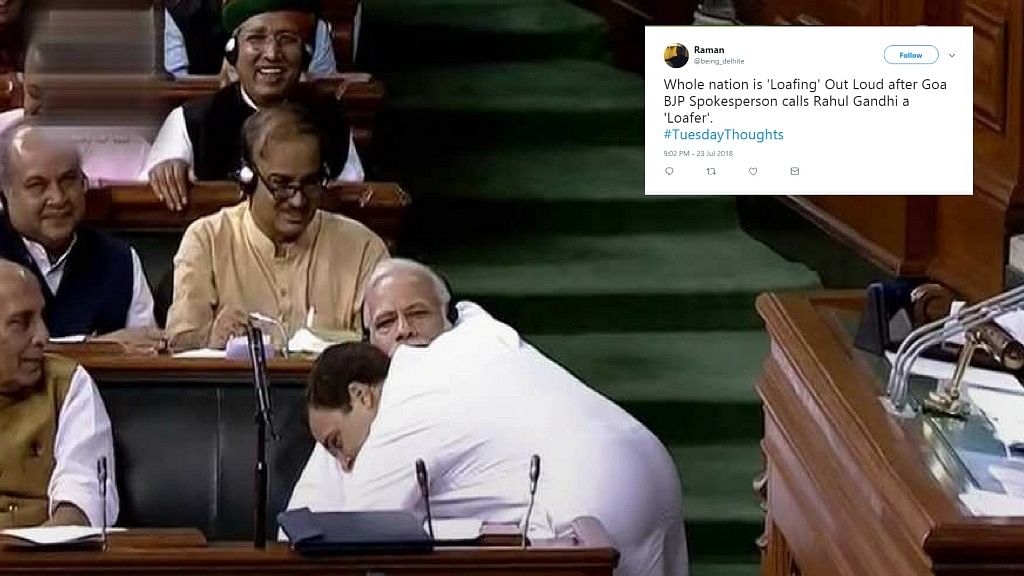 Rahul Gandhi hugged PM Modi in the Lok Sabha on 20 July.