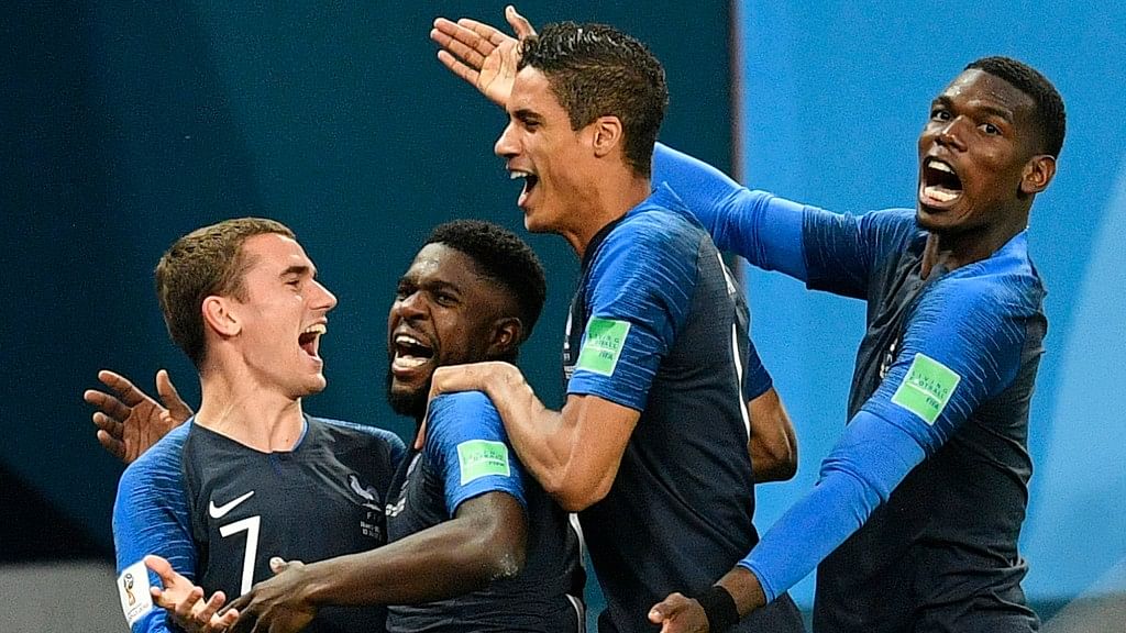France will meet England or Croatia in the final on 15 July in Moscow.