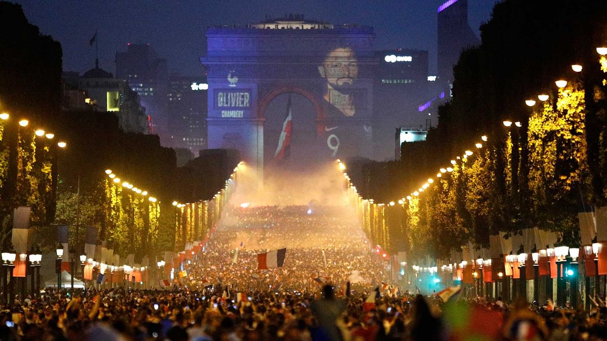 In Pics: From Moscow to Paris, France Fans Celebrate World Cup Win