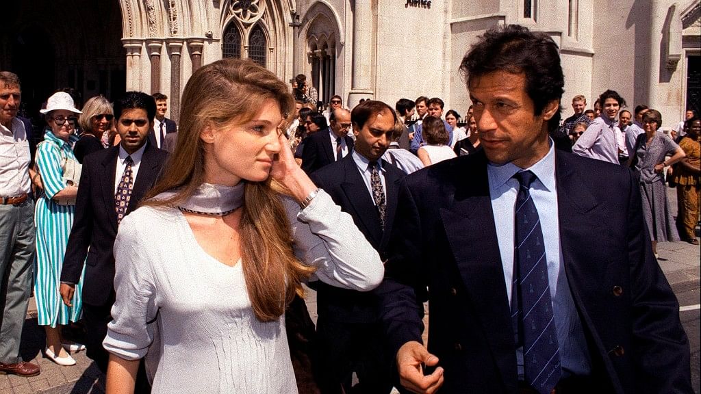 Imran Khan with ex-wife Jemima  Goldsmith in London.