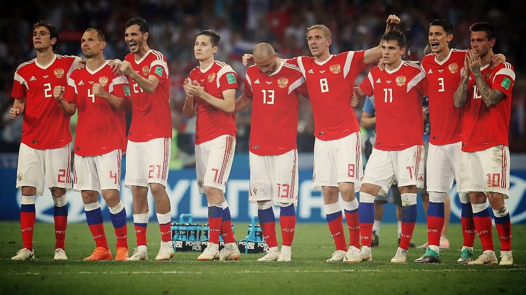 Russia entered the World Cup without having won a match at the tournament since 2002.