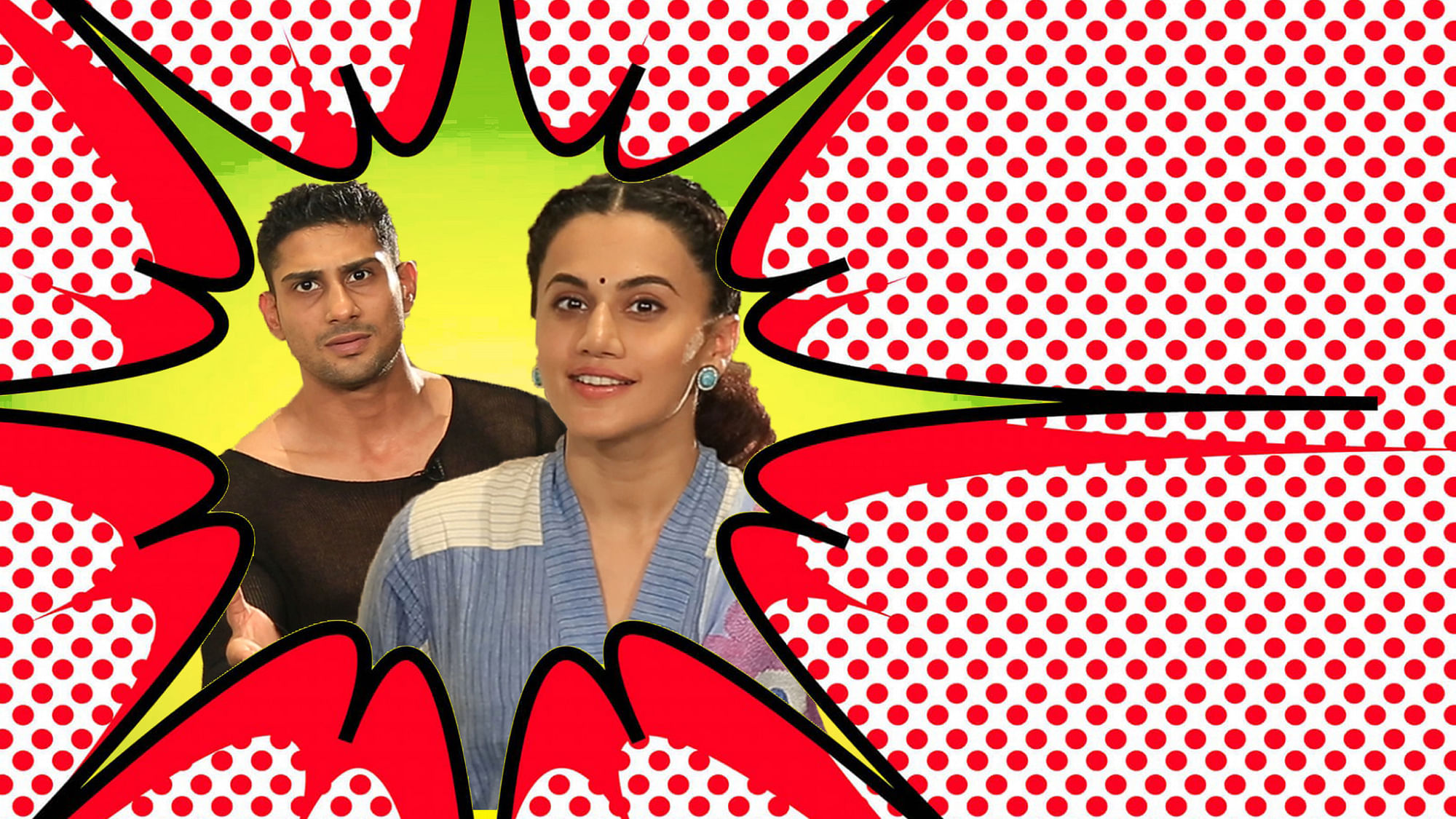 Tapsee Pannu and Prateik Babbar shoot with <i>The Quint</i>.