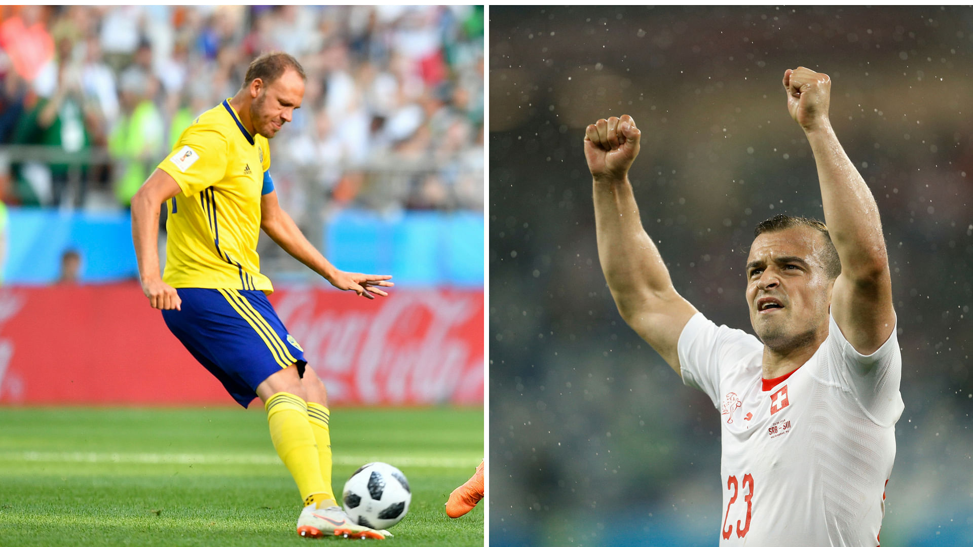 Swedish captain Alexander Granqvist has been solid in defence and has also scored two goals, one more than Swiss midfielder Xherdan Shaqiri