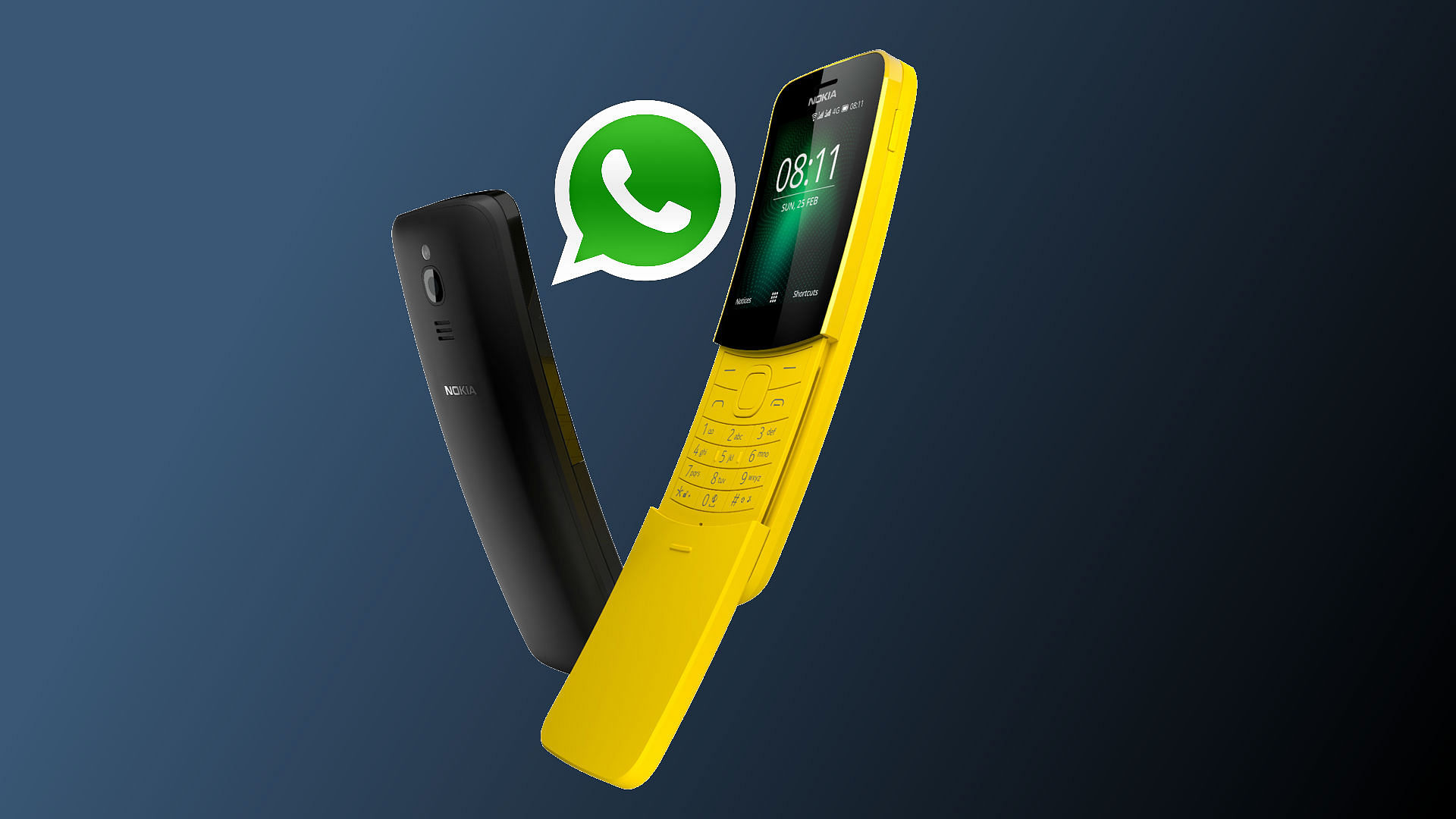 Nokia 8110 4G finally supports WhatsApp.&nbsp;