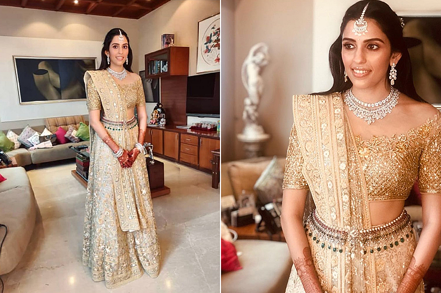 Doesn’t the to-be-Ambani-bride look drop dead gorgeous!&nbsp;