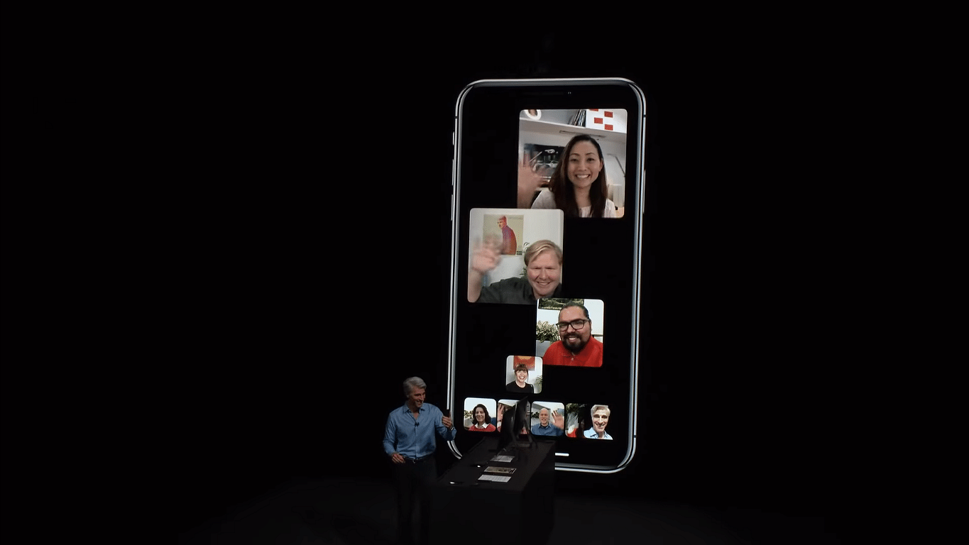 Apple introduced Group Face Time feature at WWDC 2018.