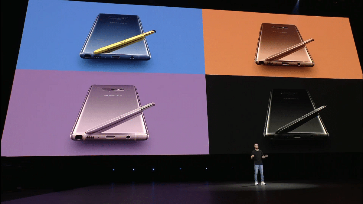 Samsung Note 9 launched. Specifications, features, expected India launch date and more.