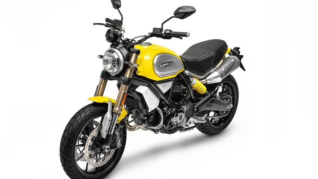 The Scrambler 1100 sports a new 1,079 cc L-twin, two-cylinder air-cooled engine that puts out 85 bhp of power.