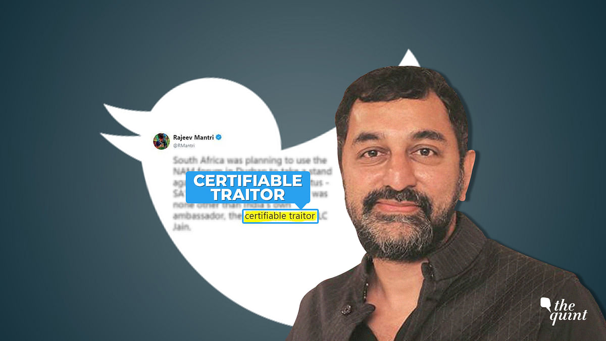 Sreenivasan Jain and his brother Gopal Jain have sent a defamation notice to Rajeev Mantri over is tweets about their father LC Jain.
