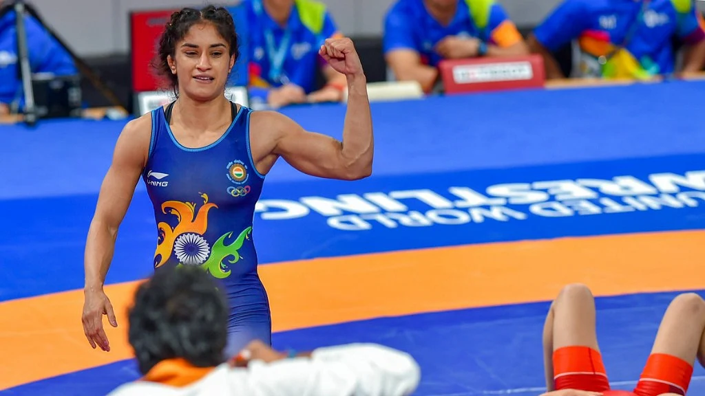 Vinesh Phogat wins gold at Asian Games 2018.