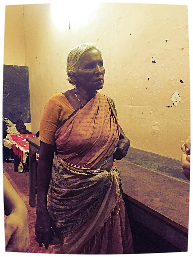 73-year-old Leela was abandoned by her three children and has no permanent residence. 