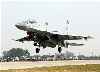 Sukhoi Su-30 fighter aircraft. 