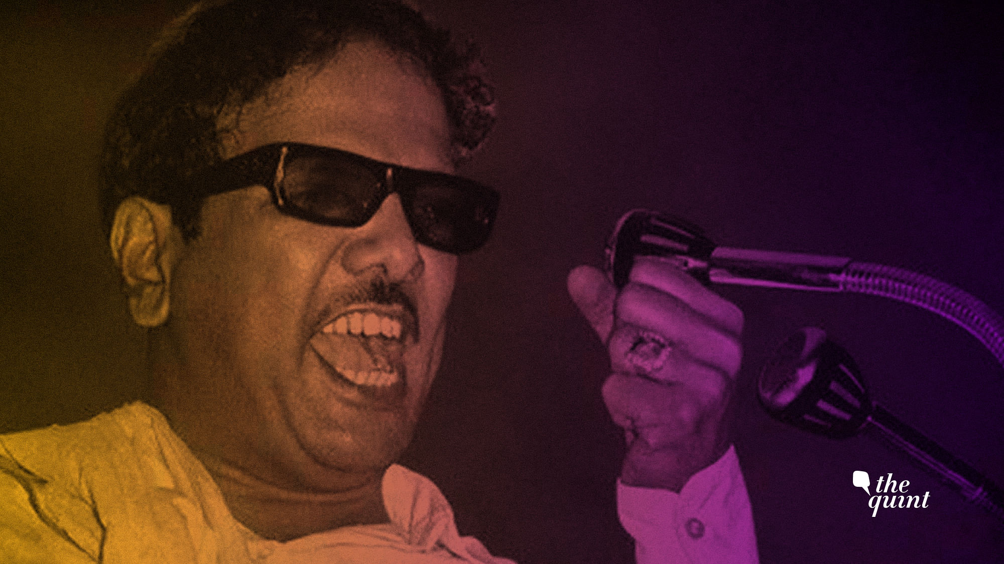 A young Karunanidhi known for his poetry and screenwriting for Tamil cinema, among other things.
